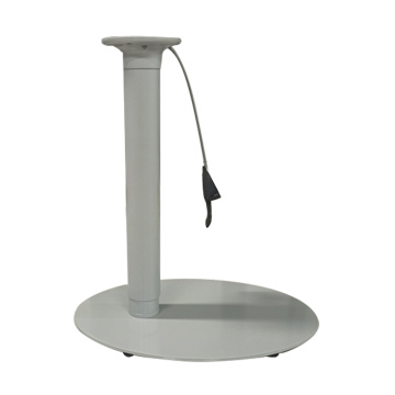 Adjustable height oval gas lift table base