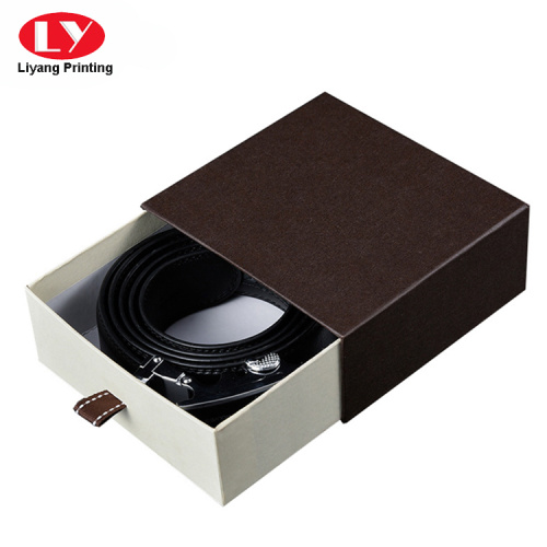 Fashional Handmade Cardboard Drawer Buckle Belt Box