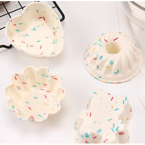 Tazze da forno a silicone riutilizzabili personalizzate stampi per muffin