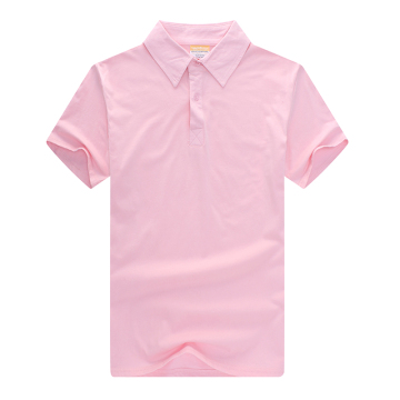 Pearl cotton lapel T-shirt