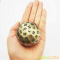 Bescon Solid Metal 100 Sided Dice, Game Dice D100,Giant Polyhedral Metal 100 Sides Dice 50MM in Diameter (1.97in), Ancient Brass