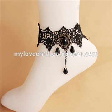 MYLOVE black lace anklet india wholesale MLJ001