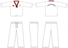 blue taekwondo uniform