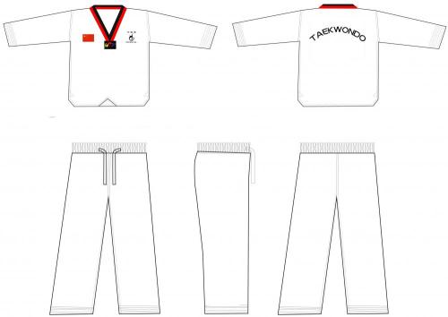 blue taekwondo uniform