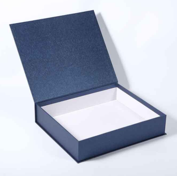 Book shaped magnetic closure paper box