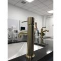 Gold Knurling Basin Faucet