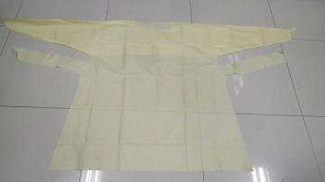 SMS Apron with back open long sleeve