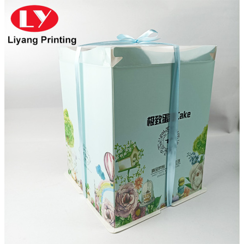 birthday cake gift packaging box with window