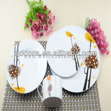 dinnerware sets purple,english style porcelain dinnerware set