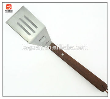 G-323 popular new extra large wooen handle stainless bbq spatula