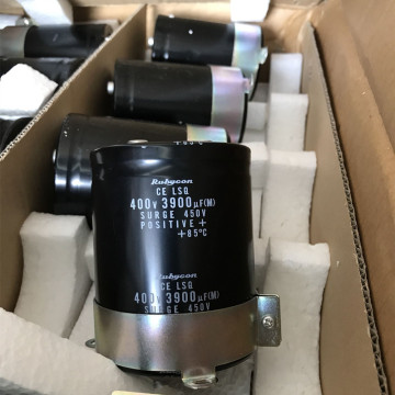 LARGE CAN ELECTROLYTIC CAPACITOR 400LSQ3900MNB77X101 LSQ 400V3900UF ALUMINUM ELECTROLYTIC CAPACITORS SCREW TERMINAL RUBYCON