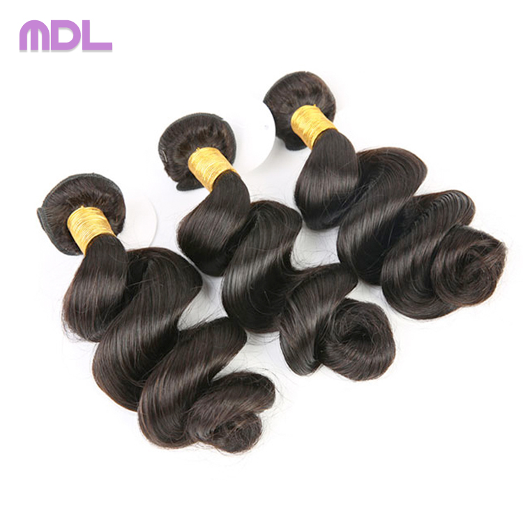 High quality brazilian loose wave human hair weave bundles