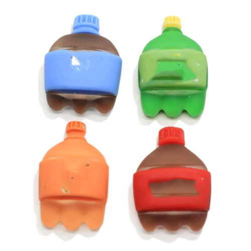 Novelty Design Flatback Resin Drinks Bottles Aerated Water Cabochon Fashion Jewelry Making Accessory