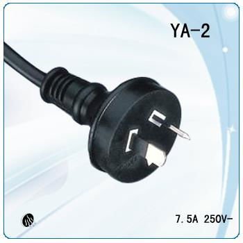 2 pin power cord, Australia plug, New Zealand power plug