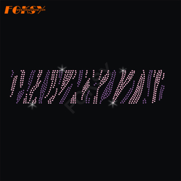 Dendritic Tailless Cheer Bow Heat Rhinestone Design