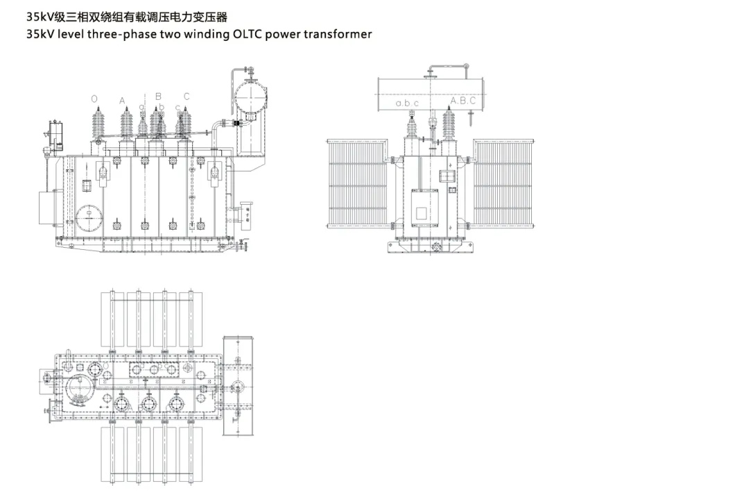 35kv Level Three-Phase on-Load Tap-Changing Electric Power Transformer