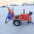 Double guns cold spraying road marking removal machine