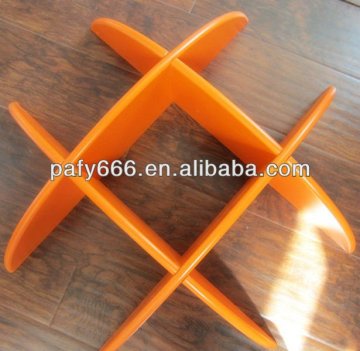 wooden cross wall shelf