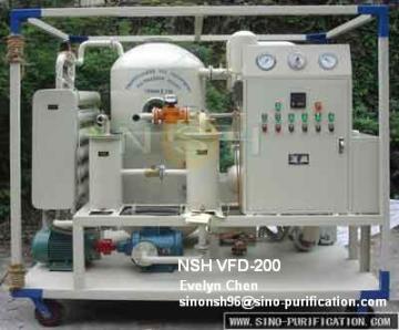 Vacuum transformer oil purifier (VFD-200)