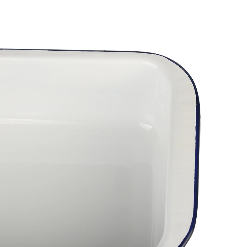 Rectangle Bakeware Comal Baking Ware BBQ Grill Cake Pan Enamel Ware