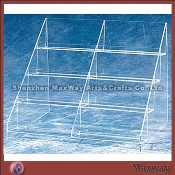 4 Tiers Advertising Acrylic CD/DVD/Record Stand Rack