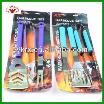 barbecue bbq grill tool set/s.s bbq tool/color bbq grill tool set