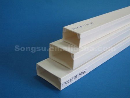 Economical industrial plastic wiring duct sizes of white color