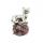 Серебряный серебряный серебряный штопок подвеска тигра-драгоценного камня-32x22x8 мм натуральный камень хрустальные подвески для изготовления украшений