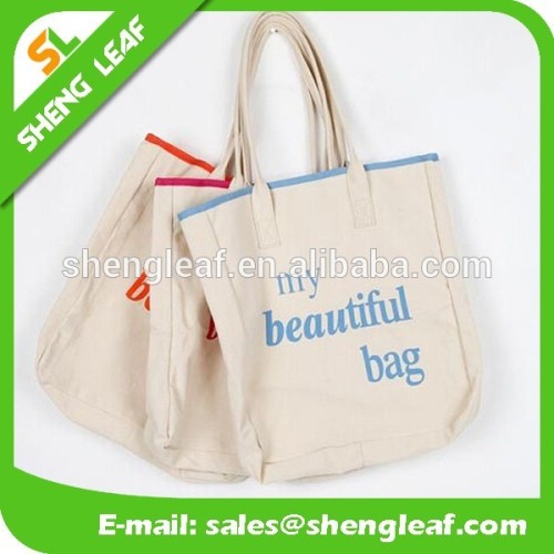 Custom printed trade show canvas tote bag