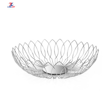 Creative Stainless Steel Metal Wire Fruit Storage Basket