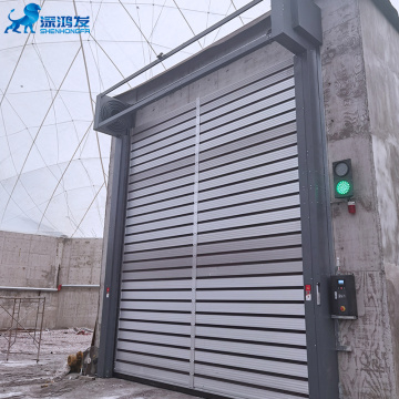 High-speed insulated spiral door