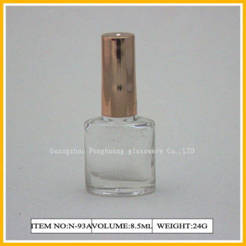 8.5ml Empty Pure Nail Polish Container , Glass Nail Polish Storage