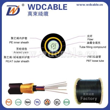 (GYFXTCY)outdoor all dielectric self-supporting aerial optical fiber cable