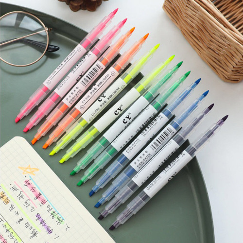 Double-headed marker&highlighter nite writer pen