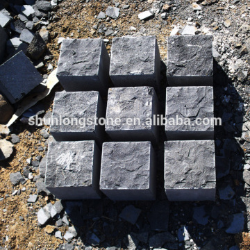Black basalt cube stone,black paving stone,outdoor stone