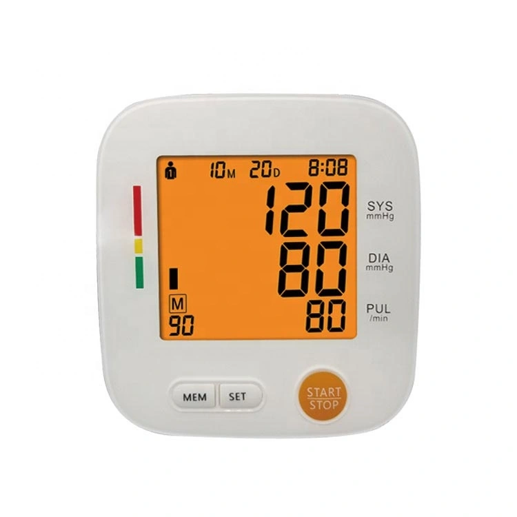 Blood Pressure Monitor Upper Arm Digital Automatic Clear LCD AlphagoMed U80H