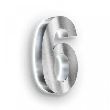 Outdoor Stainless Steel LED Lighted House Number Plate