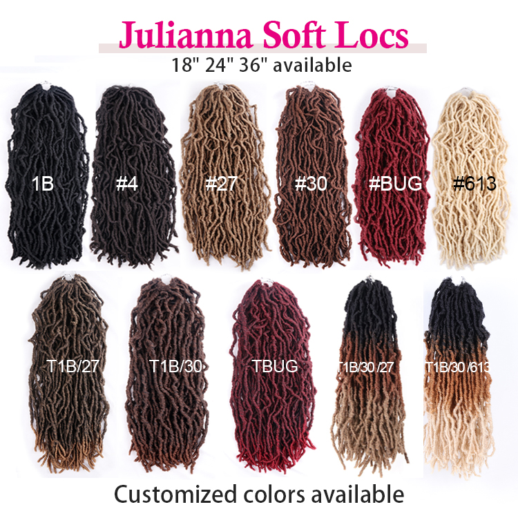 Private Label 85G Wholesale 613 18 30  Faux  Brown 14 Inch Crochet Braiding 36 24 Inches Loc Hair  Locs
