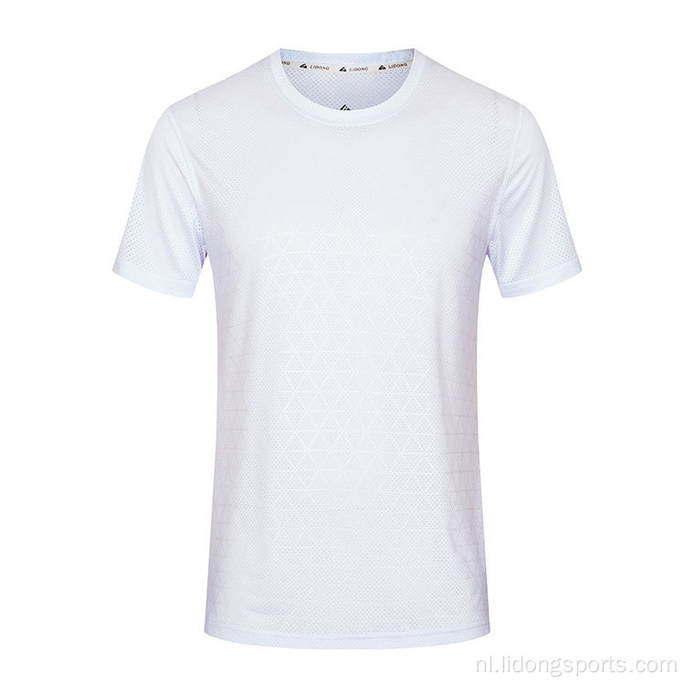 Groothandel op maat gewone mannen Sport Workout T-shirt