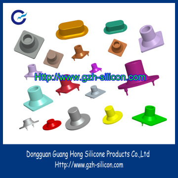 Customized soft conductive silicone push buttons