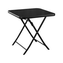 Good Selling Table Sets Tempered Glass Square Portable Steel Table