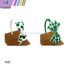 Factory wholesale Irish festival green Pretty decorative clover hair bows