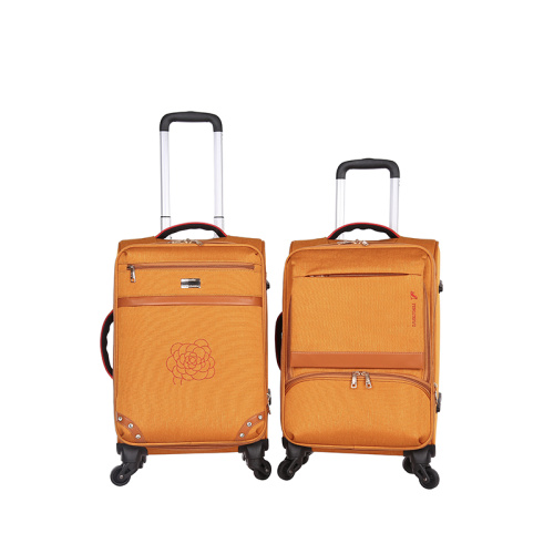 3 pieces new design lightweight soft trolley luggage