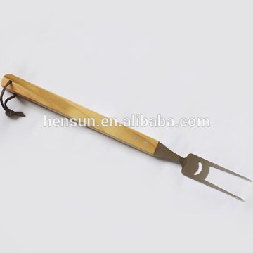 Long Wooden Handle BBQ Fork