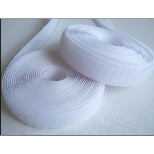 25M Black White 1" Hook Sew on Tape Polyester