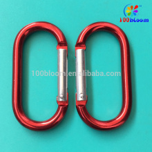 Factory directly selling 6.7cm aluminum racetrack carabiner hook