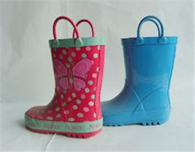 Cute rubber rain boots for kids