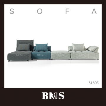 2014 new design BMS living room blending fabric sofa