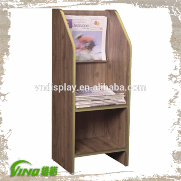 Newspaper Stand, Library Newspaper Stand, Wooden Newspaper Rack