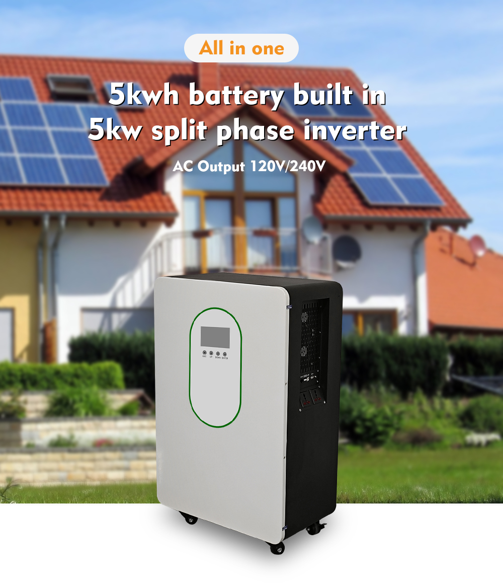 All-in-one 48v 100ah Lifepo4 5kwh Lithium Ion Battery With 5kw Hybrid ...